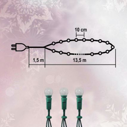 LED Kerst Lichtketting voor Buiten 500xLED 35m IP44 koud wit