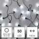 LED Kerst Lichtketting voor Buiten 50xLED/8 functies 14,8 m IP44 koud wit