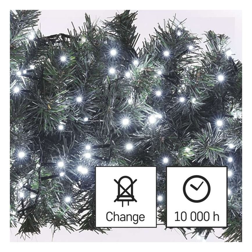 LED Kerst Lichtketting voor Buiten 600xLED/17m IP44 koud wit