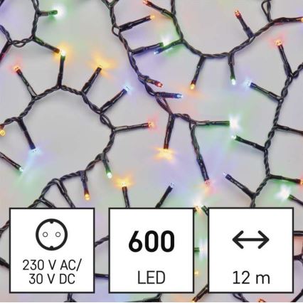 LED Kerst Lichtketting voor Buiten 600xLED/17m IP44 meerdere kleuren