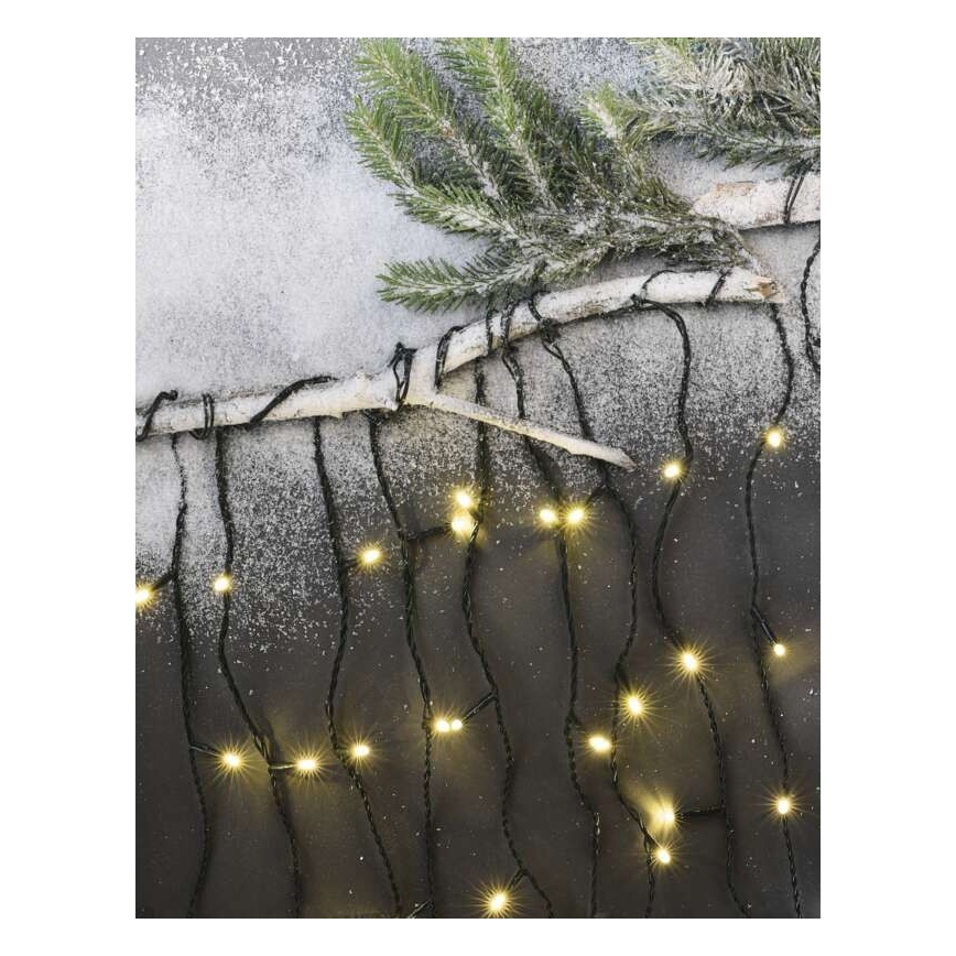 LED Kerst Lichtketting voor Buiten 600xLED/8 modi 15m IP44 warm wit