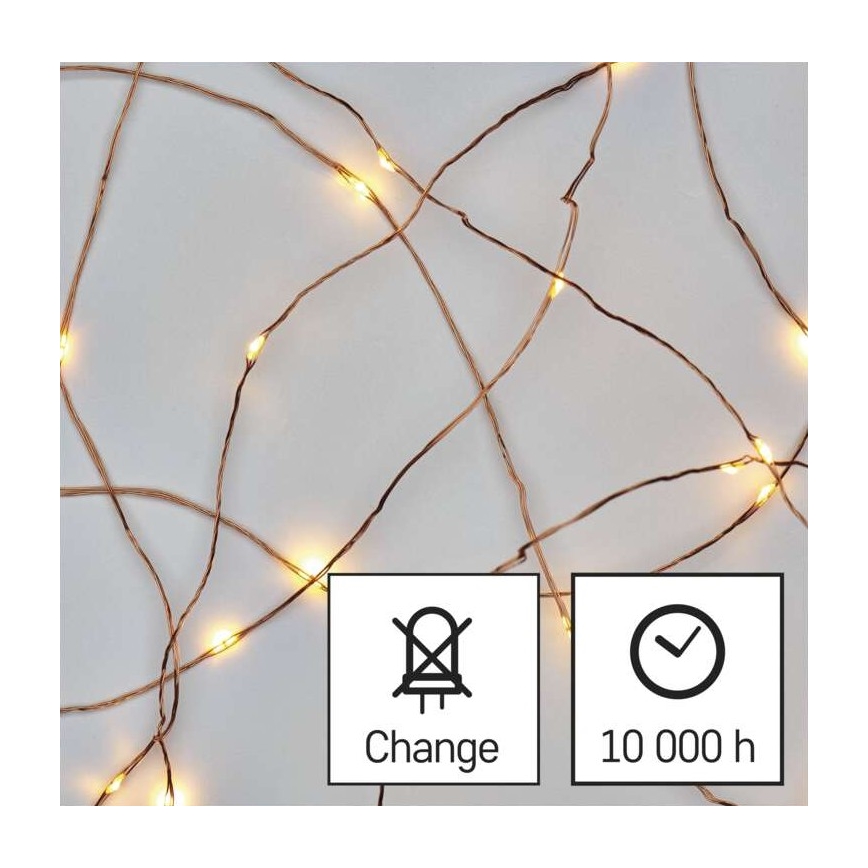 LED Kerst Lichtketting voor Buiten 75xLED/12,5m IP44 warm wit