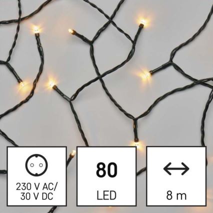 LED Kerst Lichtketting voor Buiten 80xLED/13m IP44 vintage