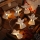 LED Kerst lichtsnoer 10xLED/2xAA/warm wit 2m engelen