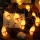 LED Kerst lichtsnoer 20xLED/3xAA/warm wit 3,3m Sneeuwpoppen