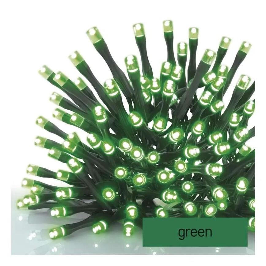 LED Kerst lichtsnoer voor buiten 100xLED/10m IP44 groen