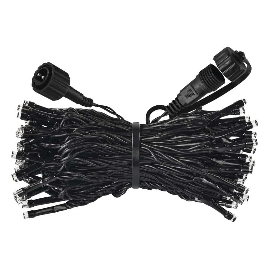 LED Kerst lichtsnoer voor buiten 100xLED/10m IP44 warm/koud wit
