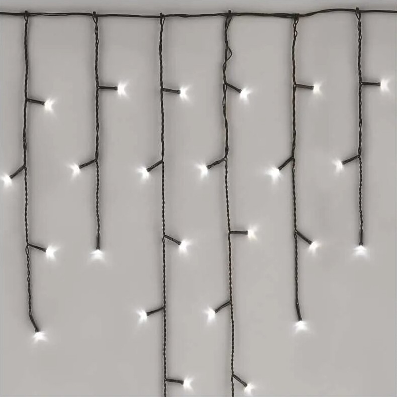 LED Kerst lichtsnoer voor buiten 100xLED/2,5x0,9m IP44 koud wit