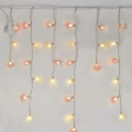 LED Kerst lichtsnoer voor buiten 100xLED/2,5x0,9m IP44 rood/vintage