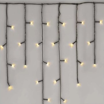 LED Kerst lichtsnoer voor buiten 100xLED/2,5x0,9m IP44 warm wit