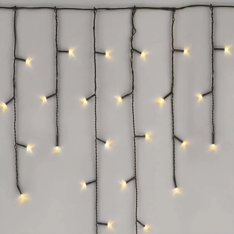 LED Kerst lichtsnoer voor buiten 100xLED/2,5x0,9m IP44 warm wit
