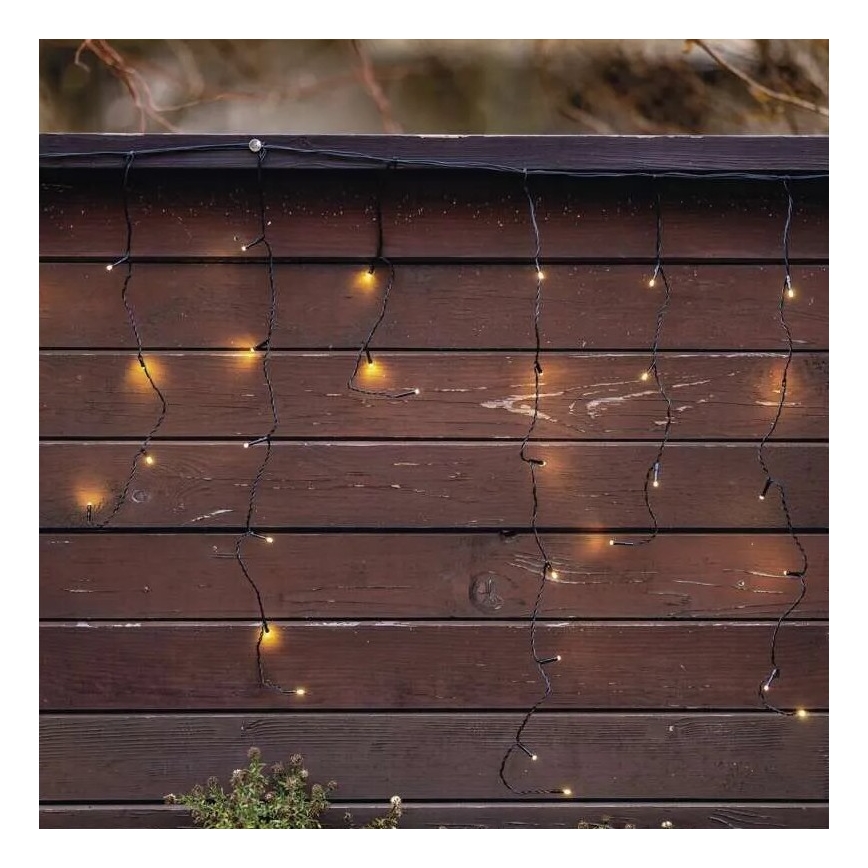 LED Kerst lichtsnoer voor buiten 100xLED/2,5x0,9m IP44 warm wit