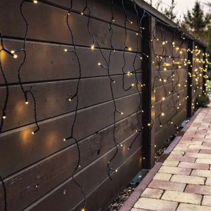 LED Kerst lichtsnoer voor buiten 100xLED/2,5x0,9m IP44 warm wit