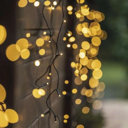 LED Kerst lichtsnoer voor buiten 100xLED/2,5x0,9m IP44 warm wit