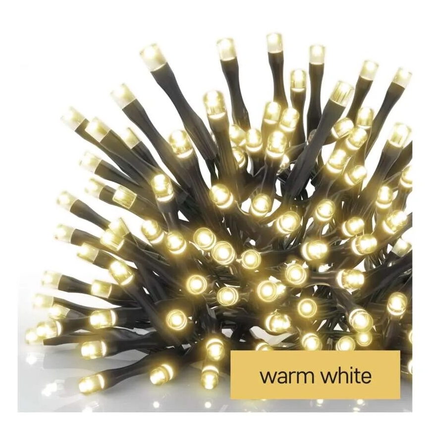 LED Kerst lichtsnoer voor buiten 100xLED/2,5x0,9m IP44 warm wit