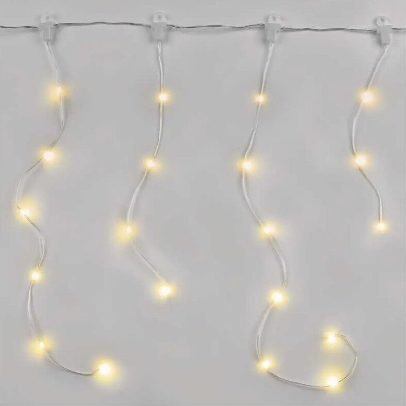 LED Kerst lichtsnoer voor buiten 100xLED/8 Functies 7,9x0,7m IP44 warm wit