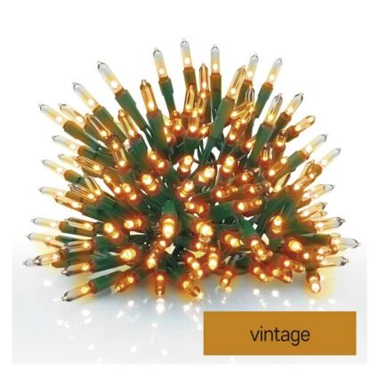 LED Kerst lichtsnoer voor buiten 150xLED/27,35m IP44 vintage