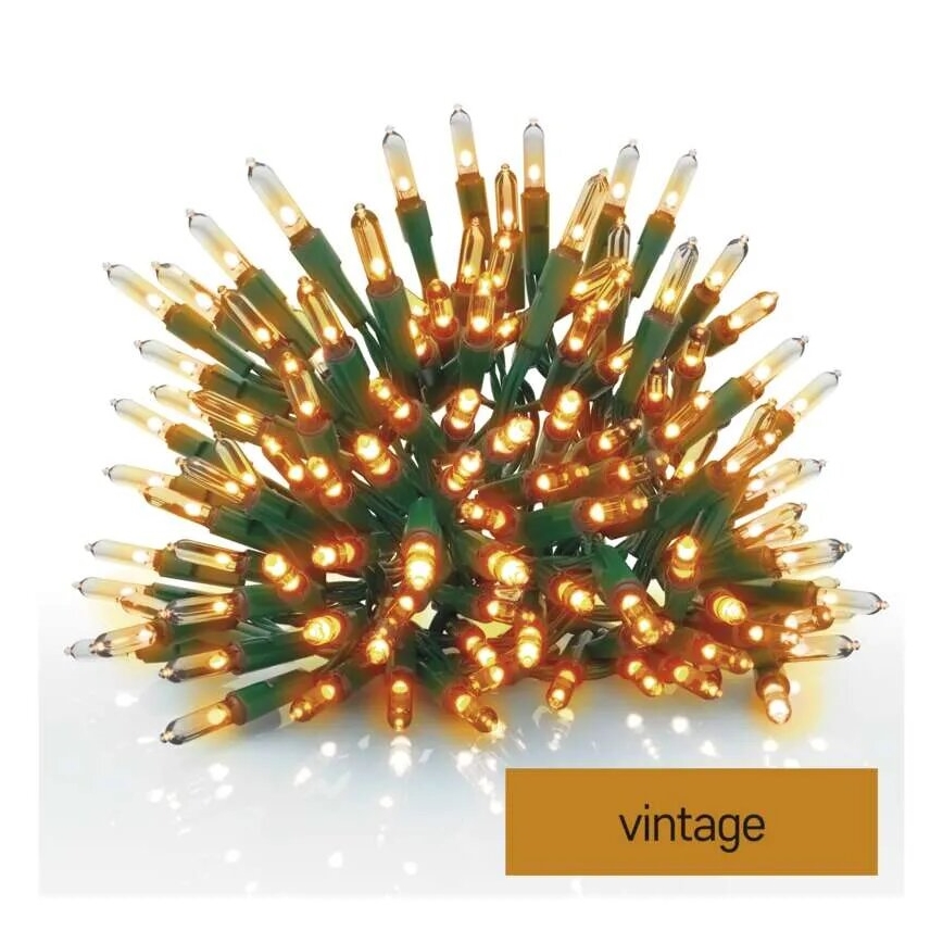 LED Kerst lichtsnoer voor buiten 150xLED/27,35m IP44 vintage
