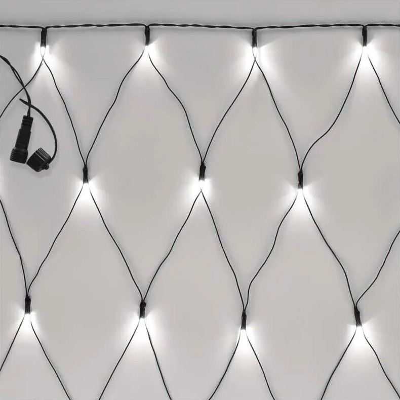 LED Kerst lichtsnoer voor buiten 160xLED/2x1,5m IP44 koud wit
