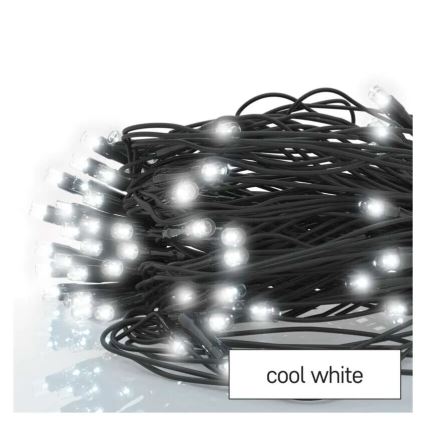 LED Kerst lichtsnoer voor buiten 160xLED/2x1,5m IP44 koud wit