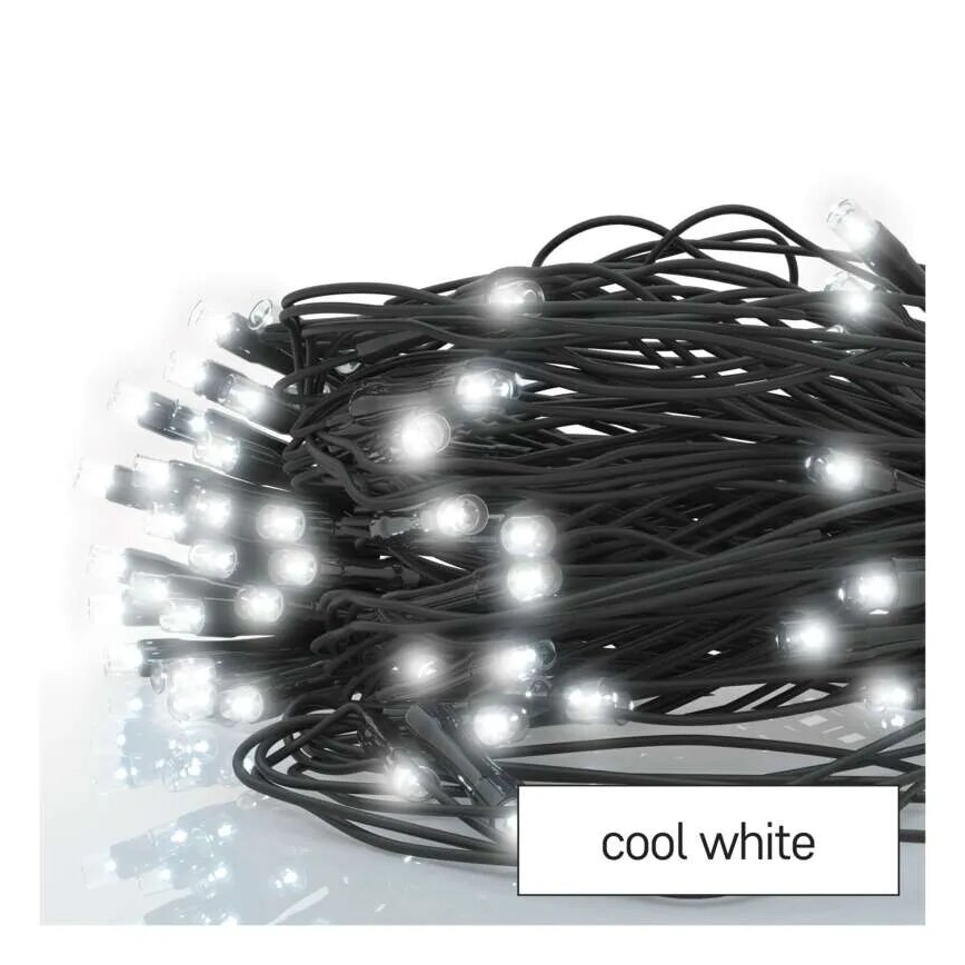 LED Kerst lichtsnoer voor buiten 160xLED/2x1,5m IP44 koud wit