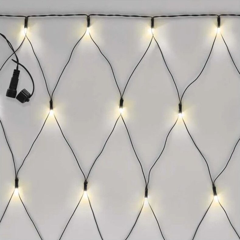 LED Kerst lichtsnoer voor buiten 160xLED/2x1,5m IP44 warm wit