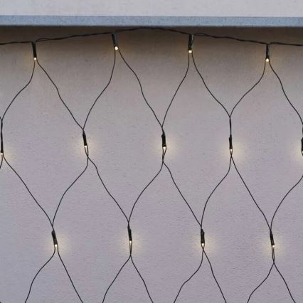 LED Kerst lichtsnoer voor buiten 160xLED/2x1,5m IP44 warm wit