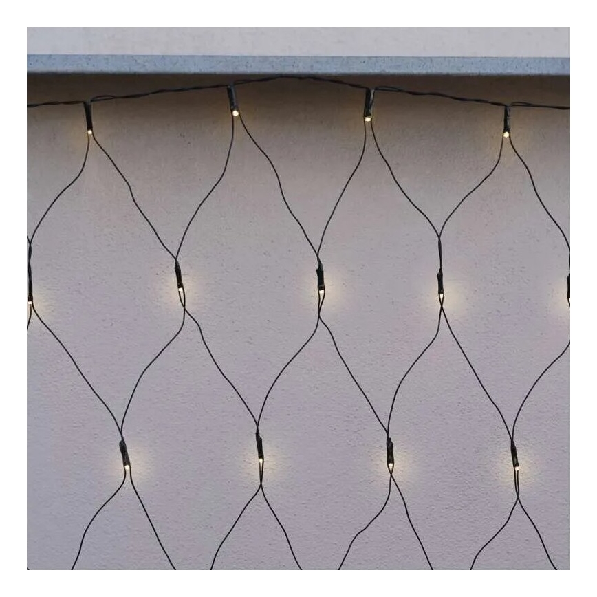 LED Kerst lichtsnoer voor buiten 160xLED/2x1,5m IP44 warm wit