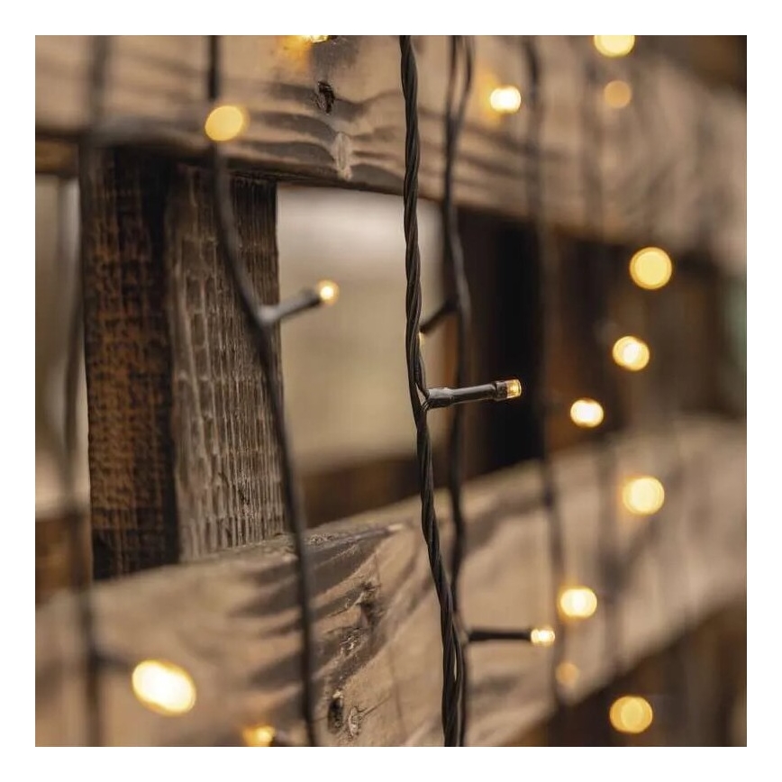 LED Kerst lichtsnoer voor buiten 50xLED/5m IP44 warm wit