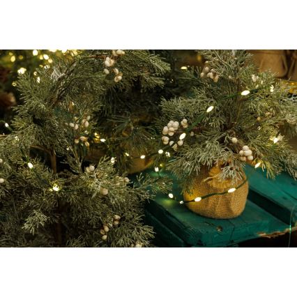 LED Kerst lichtsnoer voor buiten LINE 700xLED/8 Functies 40 m IP44 warm wit