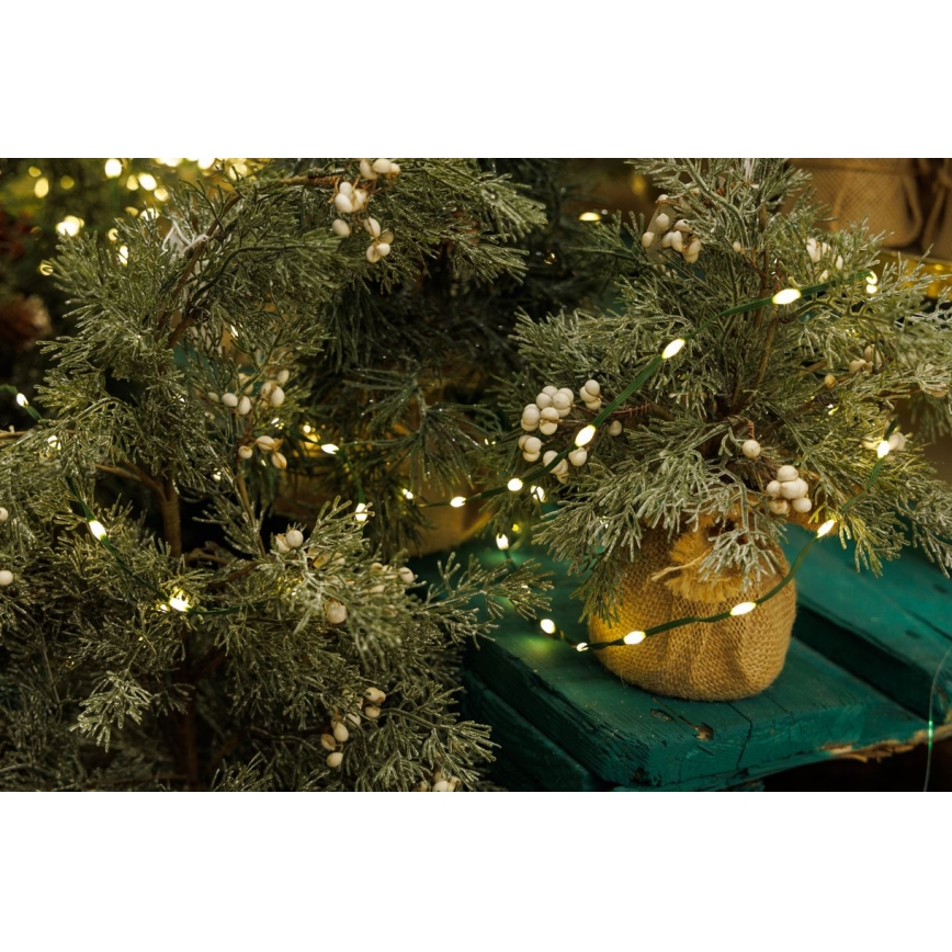 LED Kerst lichtsnoer voor buiten LINE 700xLED/8 Functies 40 m IP44 warm wit