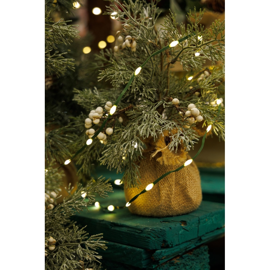 LED Kerst lichtsnoer voor buiten LINE 700xLED/8 Functies 40 m IP44 warm wit
