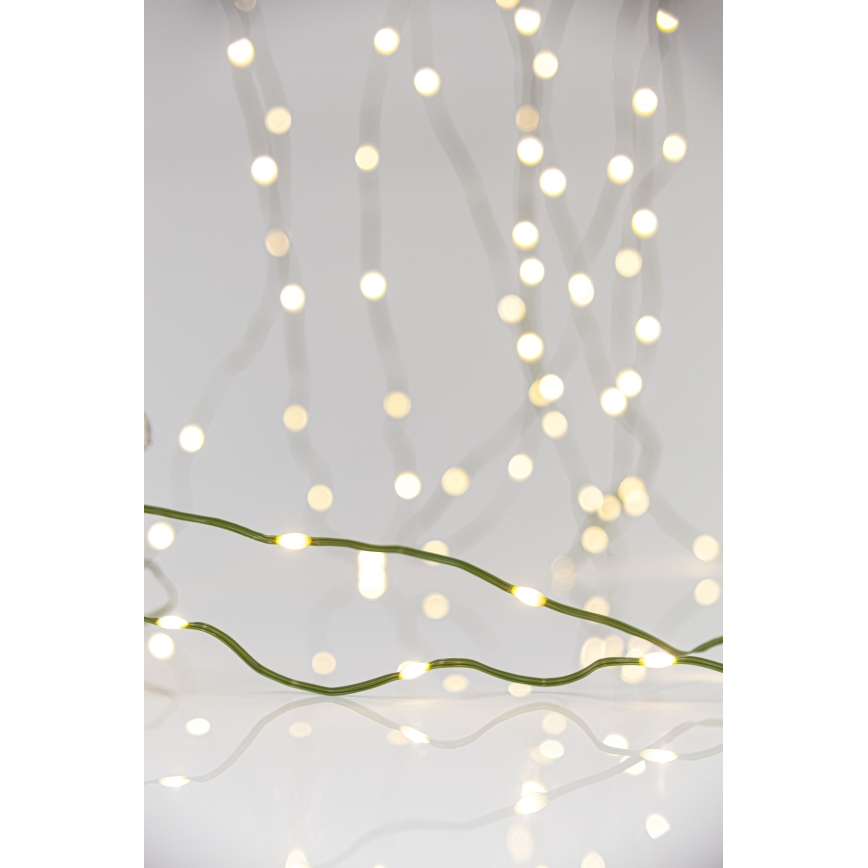 LED Kerst lichtsnoer voor buiten LINE 700xLED/8 Functies 40 m IP44 warm wit