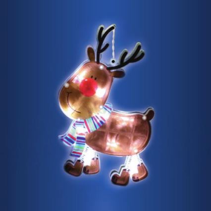 LED Kerst raamdecoratie 10xLED/3xAAA