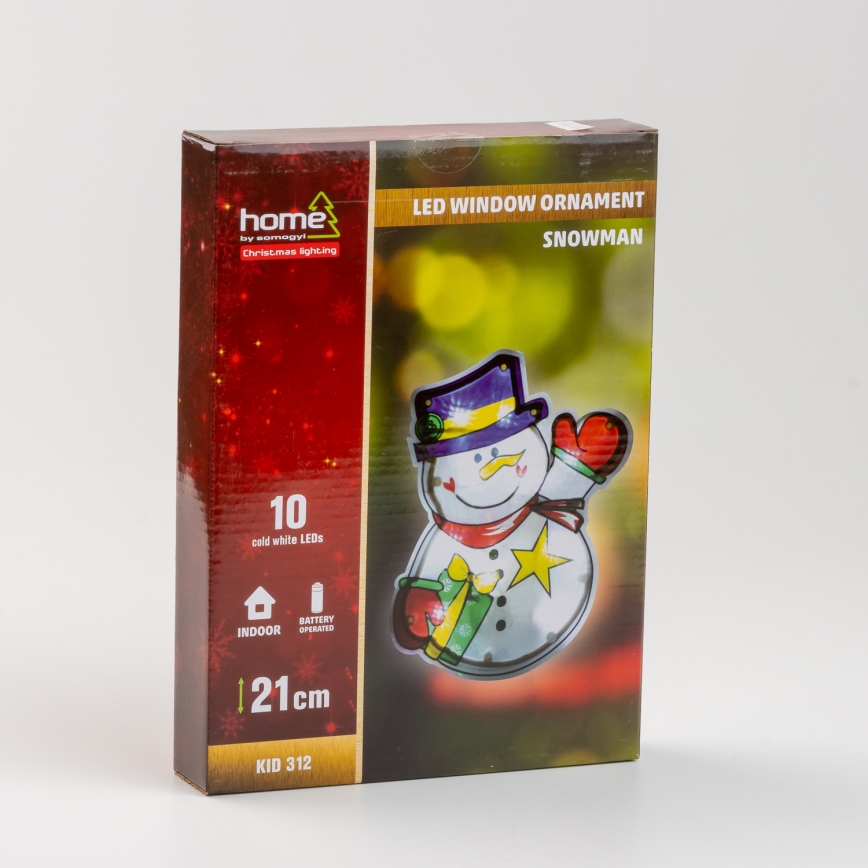 LED Kerst raamdecoratie 10xLED/3xAAA