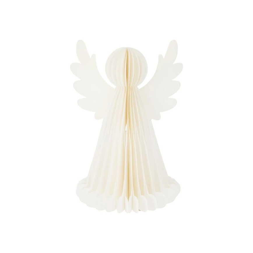 LED kerstdecoratie 12xLED/3xAA 38 cm warm wit engel