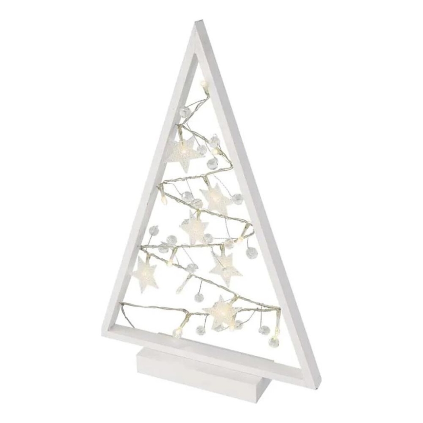 LED Kerstdecoratie 15xLED/2xAA kerstboom