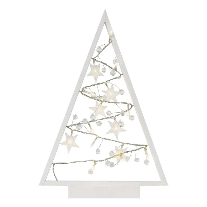 LED Kerstdecoratie 15xLED/2xAA kerstboom