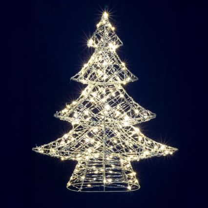 LED kerstdecoratie 160xLED/230V 45 cm kerstboompje warm wit