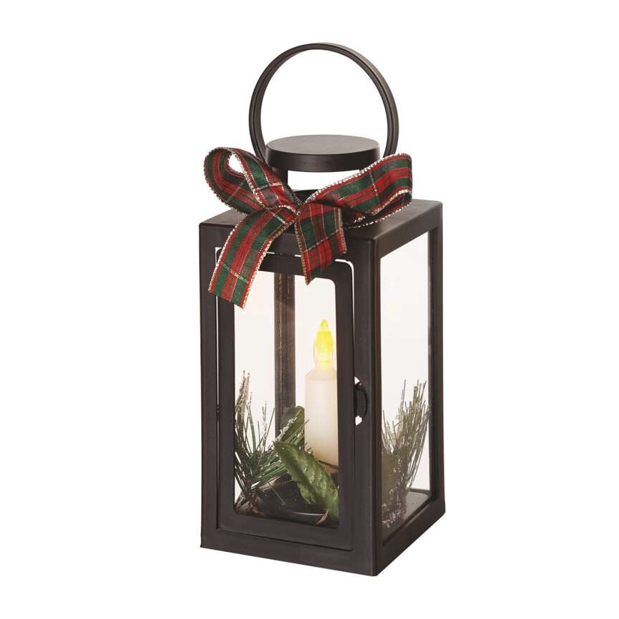 LED kerstdecoratie 1xLED/3xAAA zwart