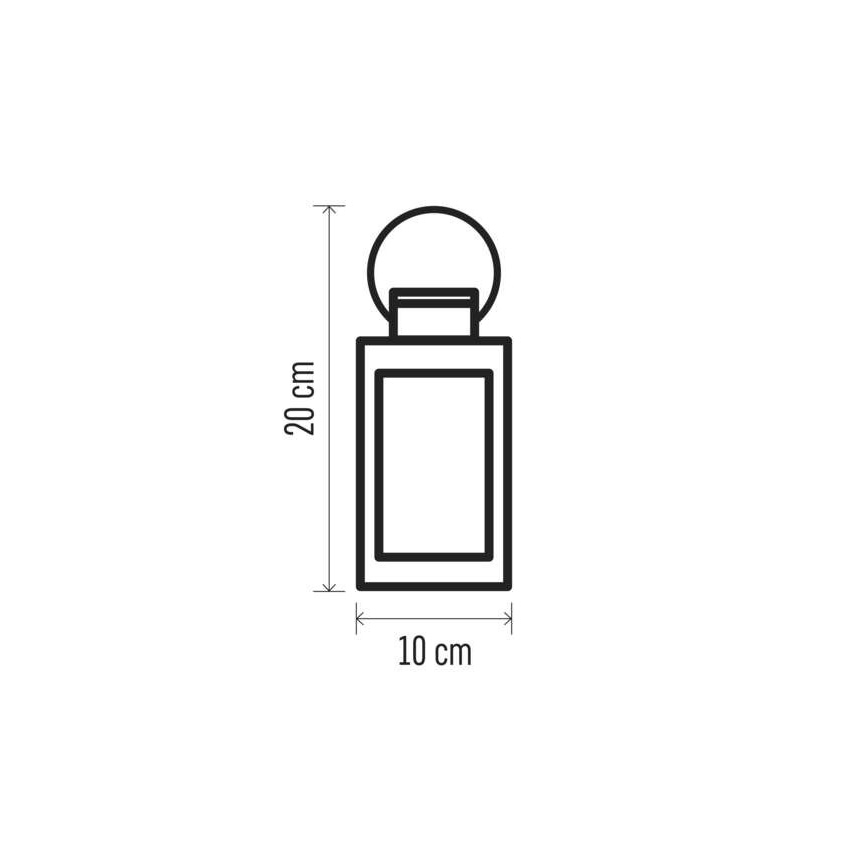 LED kerstdecoratie 1xLED/3xAAA zwart