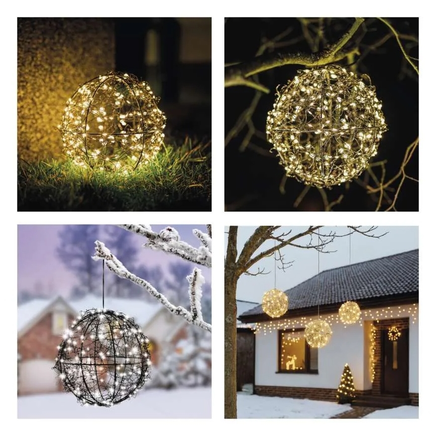 LED kerstdecoratie 200 LEDs / 230 V Ø 20 cm