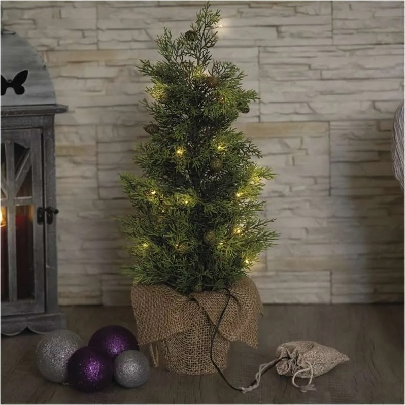 LED-kerstdecoratie 30xLED/3xAA IP44