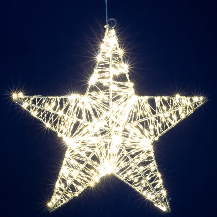 LED kerstdecoratie 320xLED/230V 45 cm ster warm wit