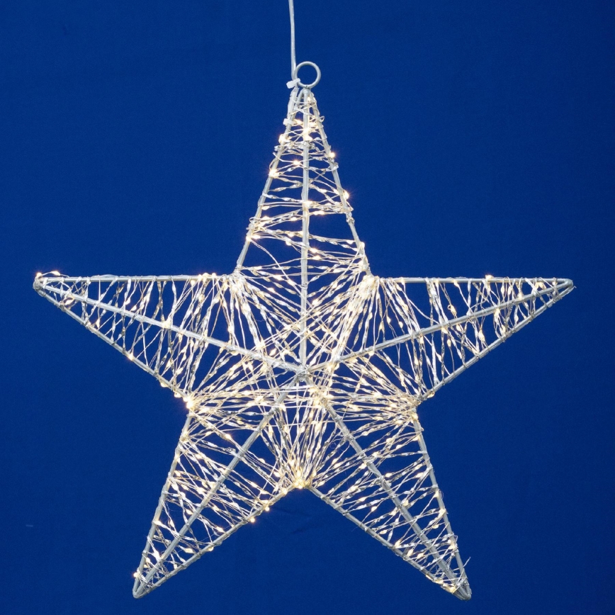 LED kerstdecoratie 320xLED/230V 45 cm ster warm wit