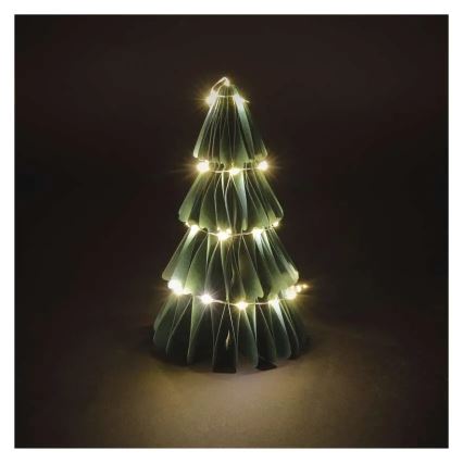 LED kerstdecoratie 35xLED/2xAA kerstboom