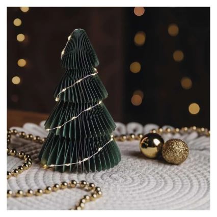 LED kerstdecoratie 35xLED/2xAA kerstboom