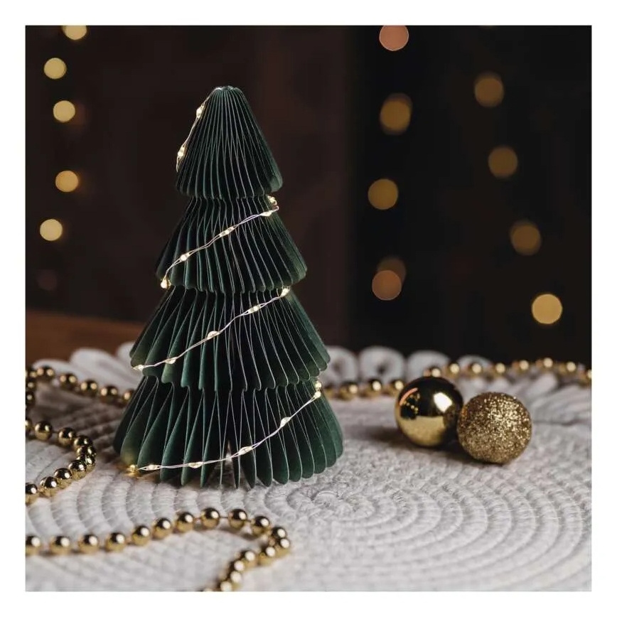 LED kerstdecoratie 35xLED/2xAA kerstboom