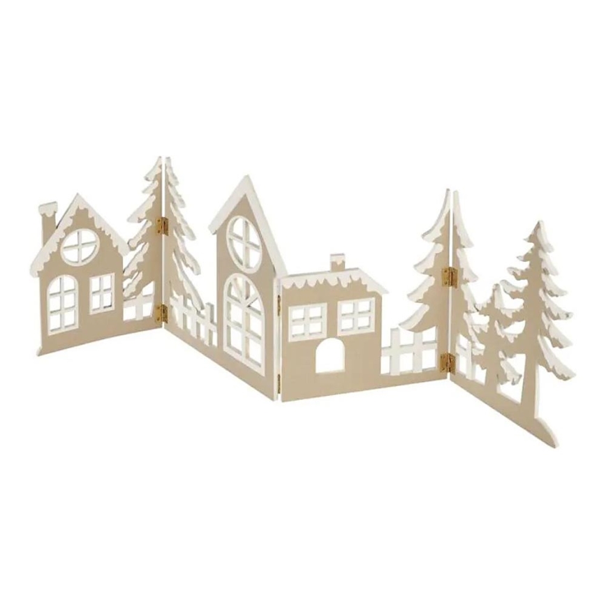LED kerstdecoratie 40xLED/2xAA warm wit stad