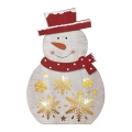 LED kerstdecoratie 5xLED/2xAA sneeuwpop